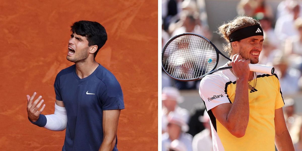 Carlos Alcaraz drinks pickle juice to fight cramps vs Alexander Zverev (Source: GETTY)