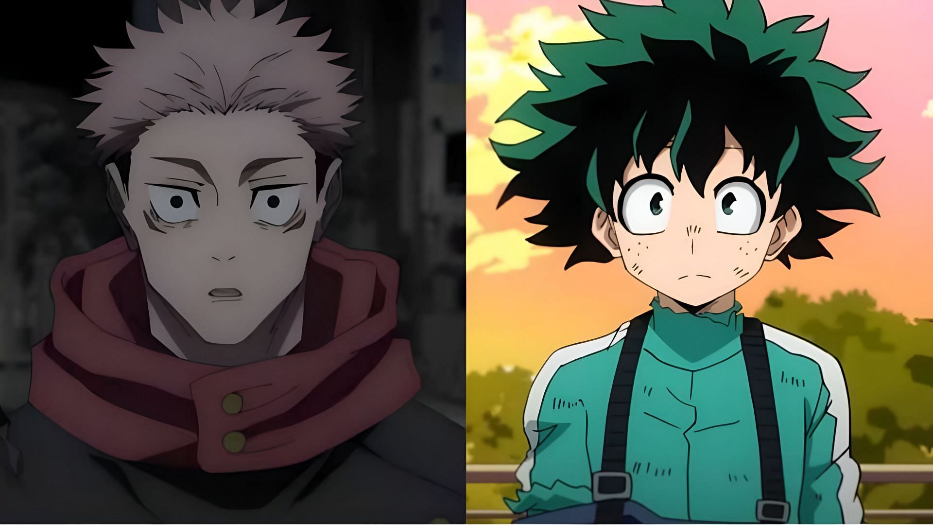 Jujutsu Kaisen and My Hero Academia fans fight over Yuji Vs Deku to pass the hiatus (Image via MAPPA &amp; Bones)