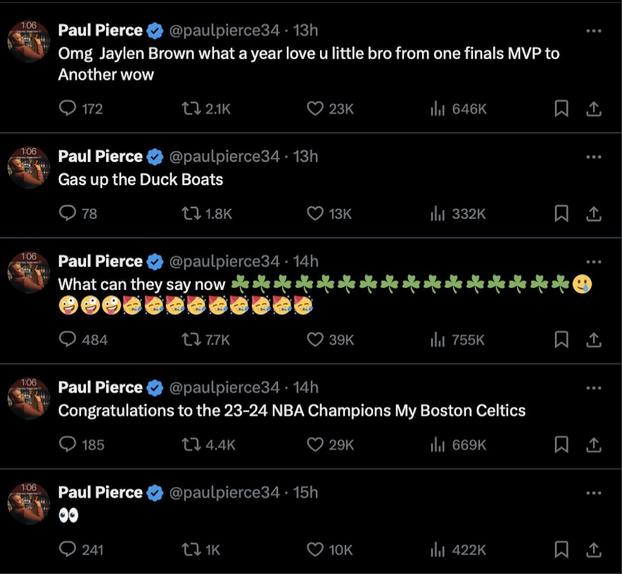 Paul Pierce Twitter/X