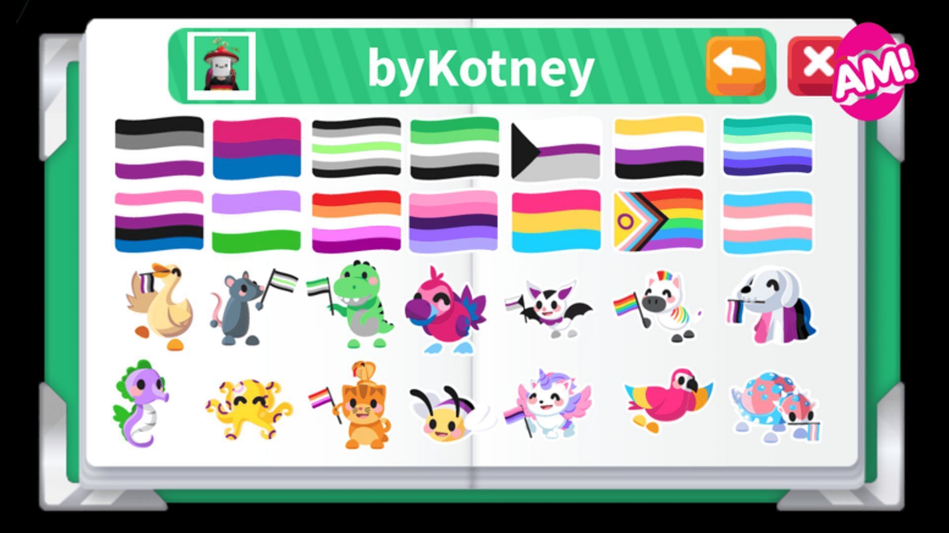 Pride Stickers in Adopt Me (Image via Roblox)