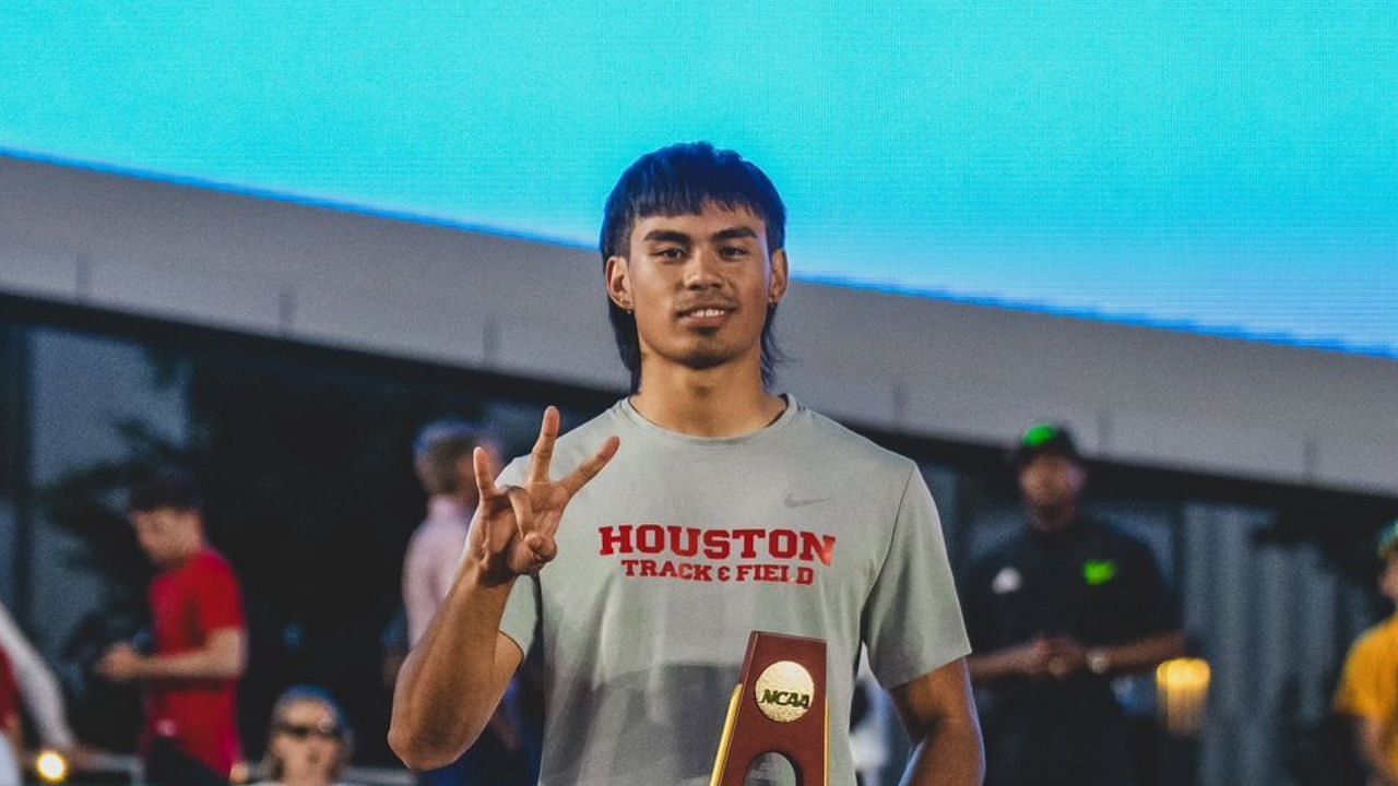 Louie Hinchliffe (Photo: Twitter, University of Houston Track and Field official page)