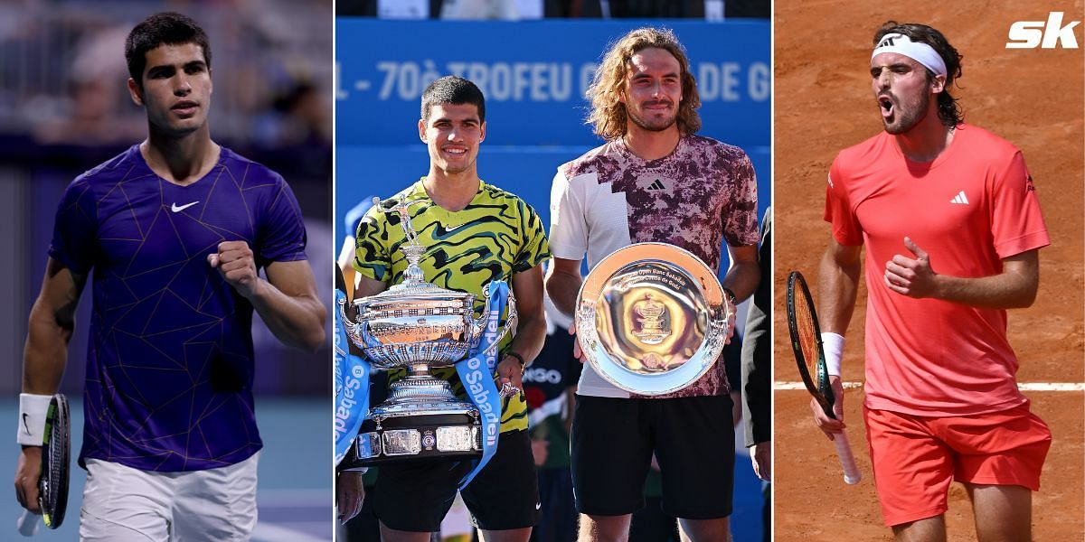 Stefanos Tsitsipas and Carlos Alcaraz (Source:Getty)