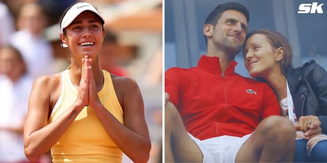 Novak Djokovic's wife Jelena shows her support for his teammate Olga Danilovic after Serb's Grand Slam breakthrough at French Open