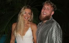 Jake Paul gives hilarious two-word reaction to girlfriend Jutta Leerdam's "heavyweight" training