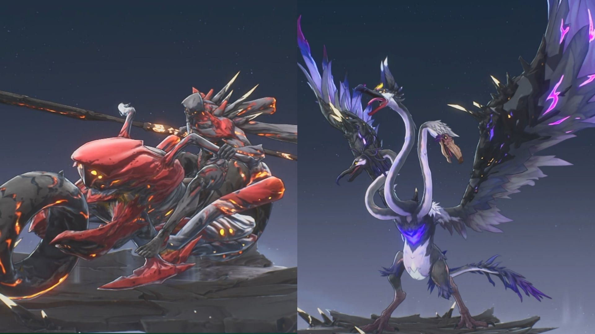 Inferno Rider and Impermanence Heron (Image via Kuro Games)
