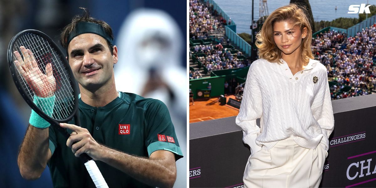 Roger Federer(L), Zendaya (Source: Getty)