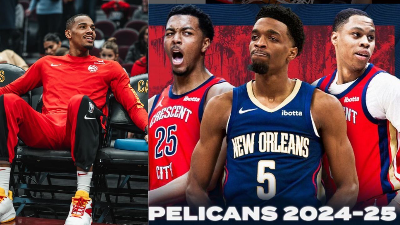 The New Orleans Pelicans have just traded for Dejounte Murray from the Atlanta Hawks on Friday. [photo: Pelicans IG, Murray IG]