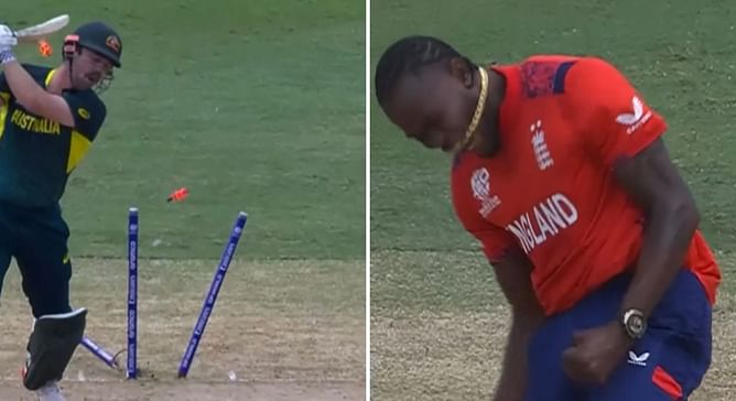 [Watch] Jofra Archer knocks off middle stump to dismiss Travis Head in AUS vs ENG T20 World Cup