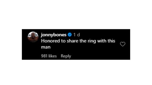 Jon Jones' comment