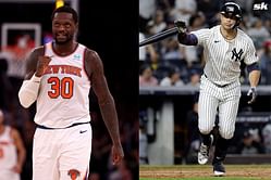WATCH: 3x NBA All-Star Julius Randle spotted in pinstripes at Yankee Stadium, capturing moments with his Polaroid camera