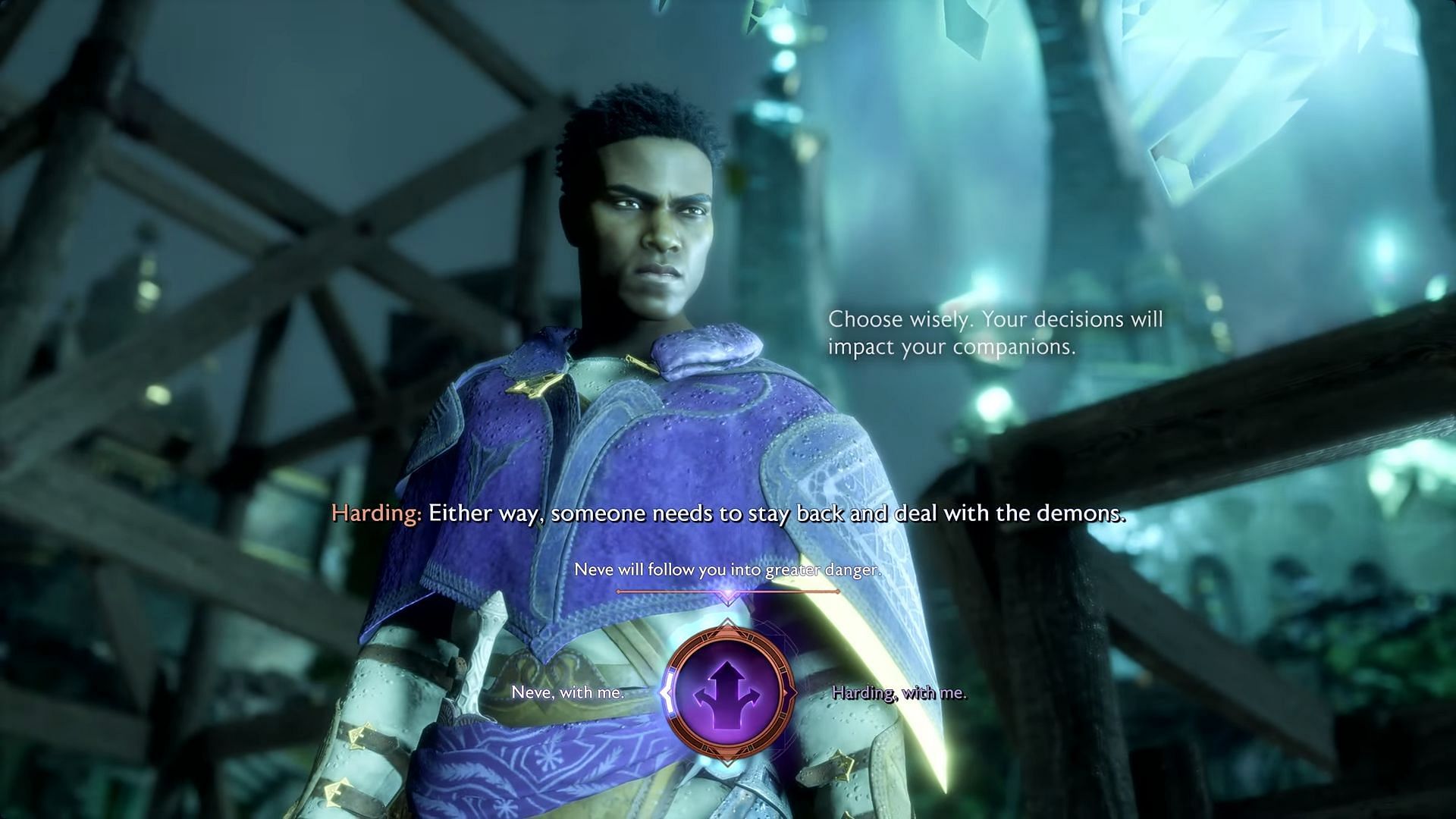 Decisions have an impact on the outcome of the game (Image via BioWare)