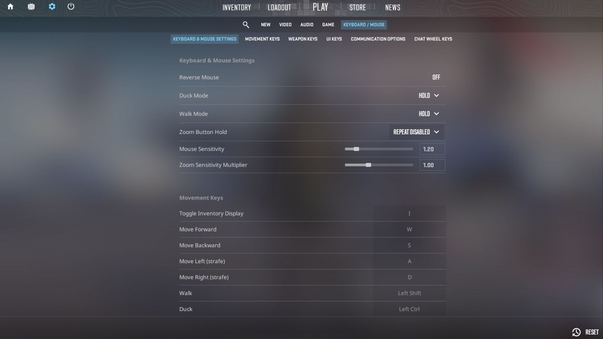 CS2 settings tab (Image via Valve)