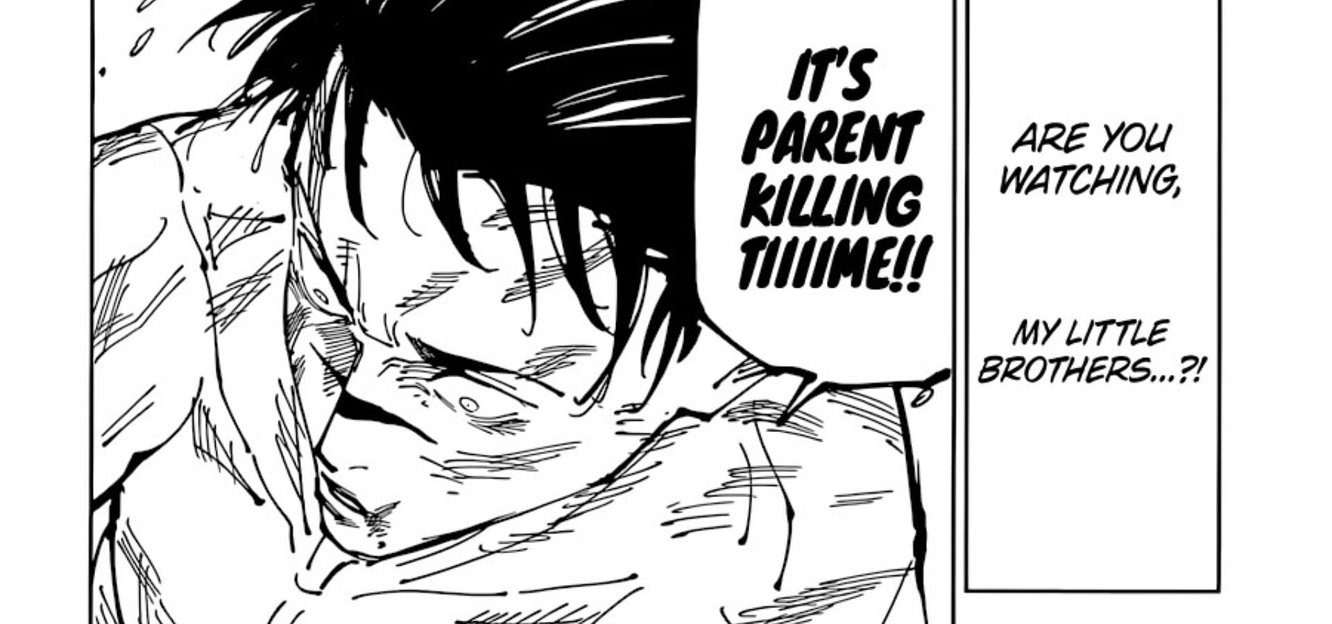 «Время убийства родителей» Чосо Примечание (изображение через Shueisha)