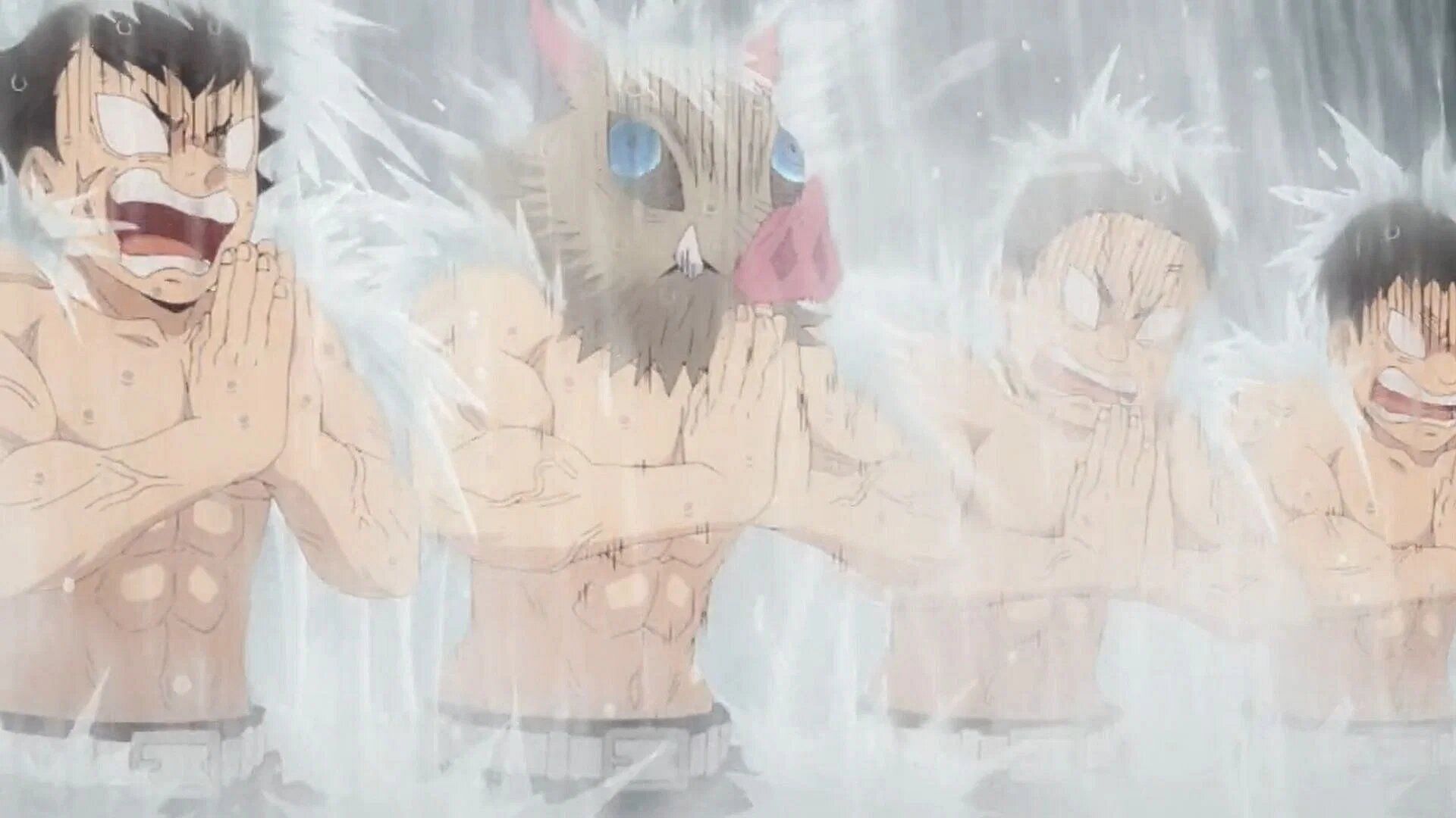 Inosuke in the fourth season of the anime (Image via Ufotable).