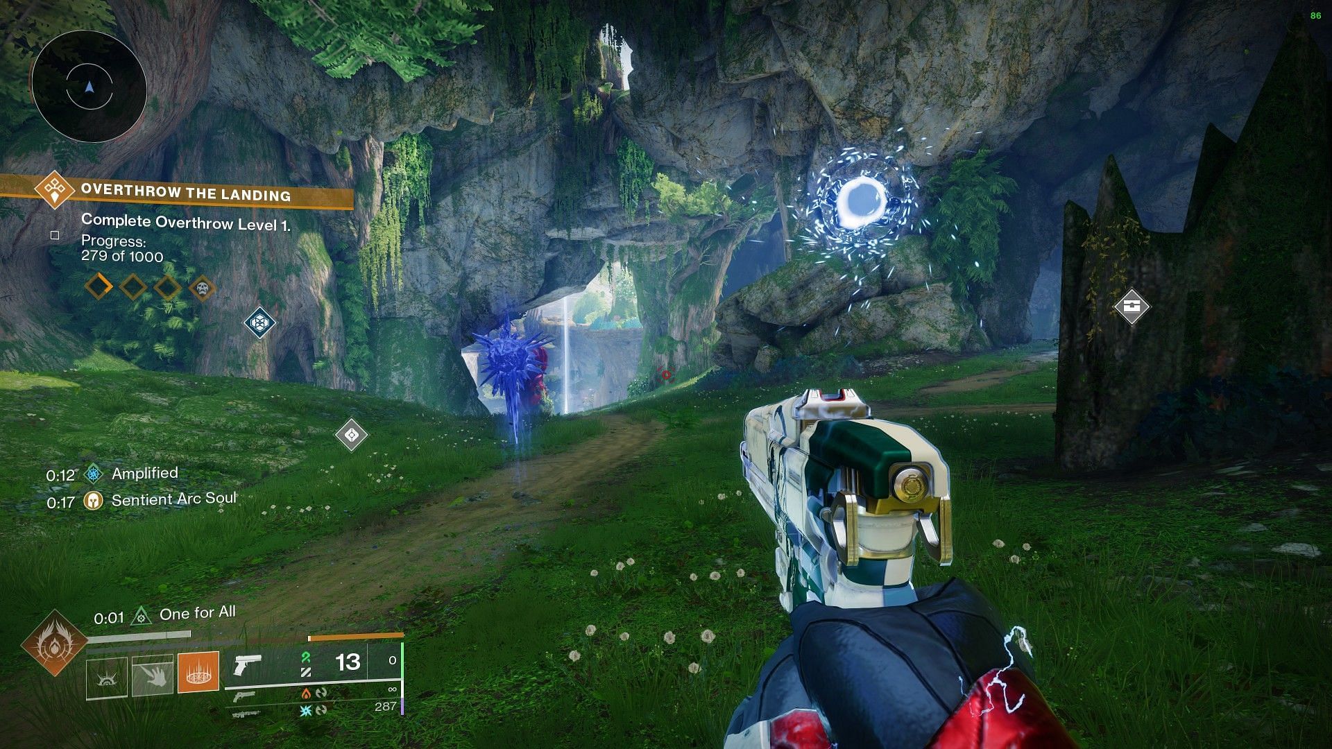 Arc Soul and Stasis Turret at the same time in Destiny 2 (Image via Bungie)