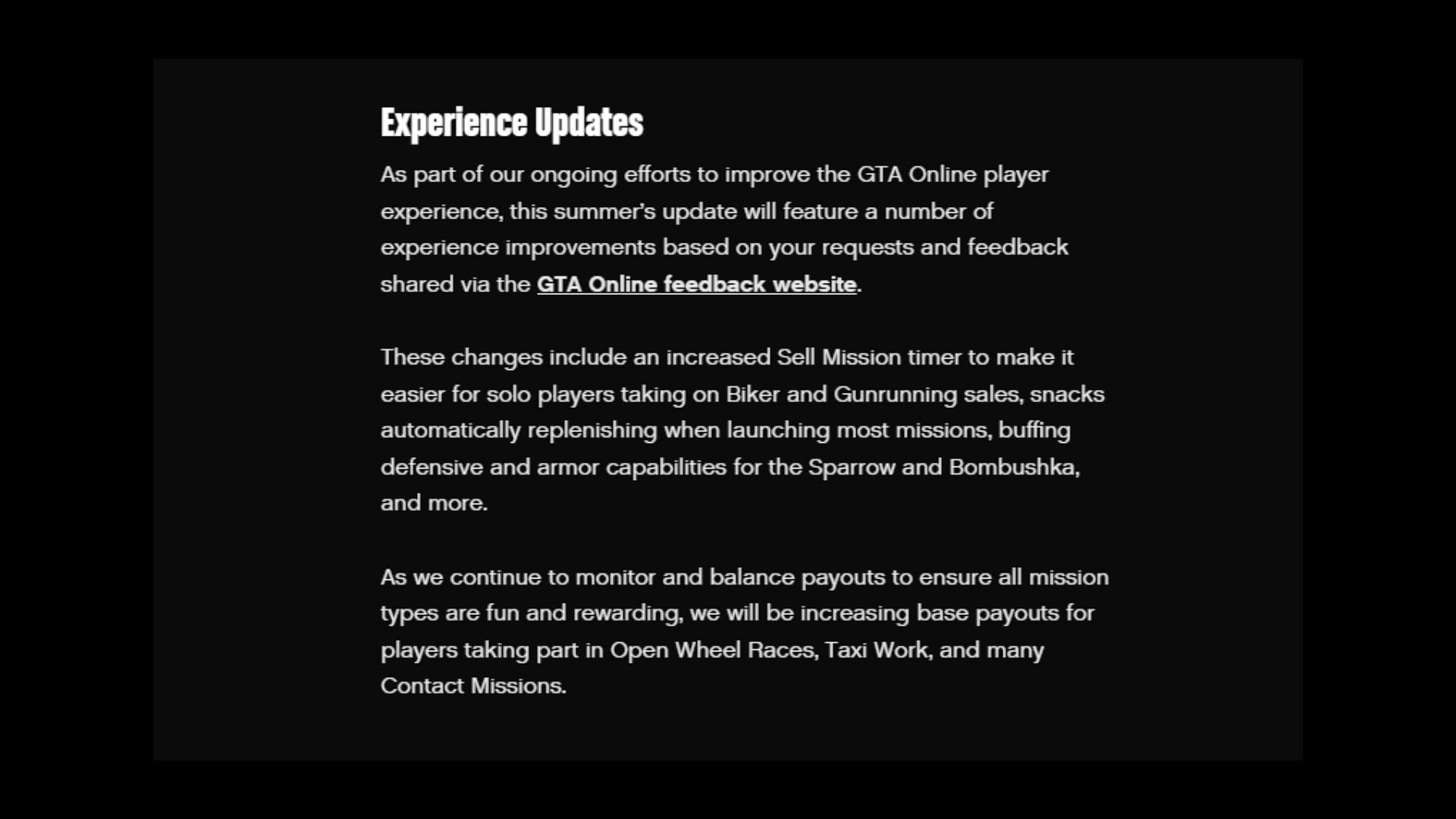 Upcoming GTA Online improvements (Image via Rockstar Games)