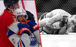 VIDEO: Edmonton Oilers' Evan Bouchard gets caught in the same MMA move Conor McGregor once tapped out to in rare Stanley Cup moment