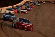 NASCAR Cup Series Iowa Corn 350: Josh Berry, driver of the #4 Overstock.com Ford, leads a pack of cars during the NASCAR Cup Series Iowa Corn 350 at Iowa Speedway on June 16, 2024 in Newton, Iowa. (Photo by Jonathan Bachman/Getty Images)