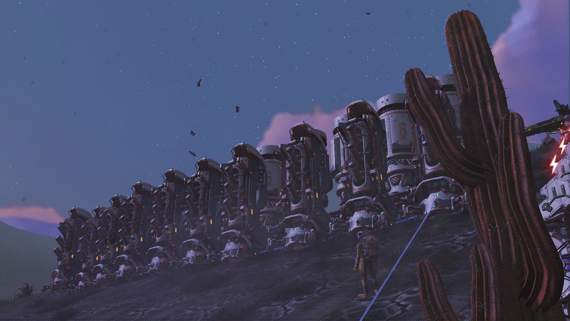 Activated Indium Farm in No Man&#039;s Sky (Image via Hello Games)