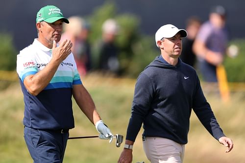 Rory McIlroy and Padraig Harrington together