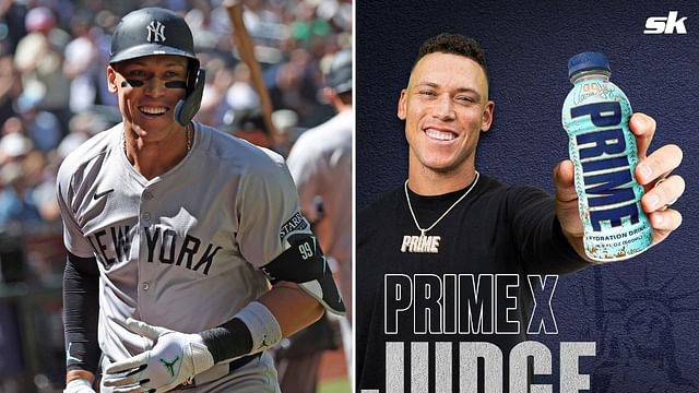 In Photos: Aaron Judge poses with an exclusive bottle of Logan Paul and ...