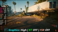 Cyberpunk 2077 running on AMD Radeon RX 7800 XT (Image via DatGamerDude/YouTube)