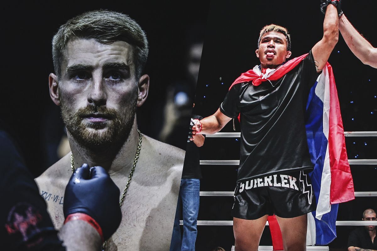 Jonathan Haggerty (left) and Superlek Kiatmoo9 (right) | Image credit: ONE Championship