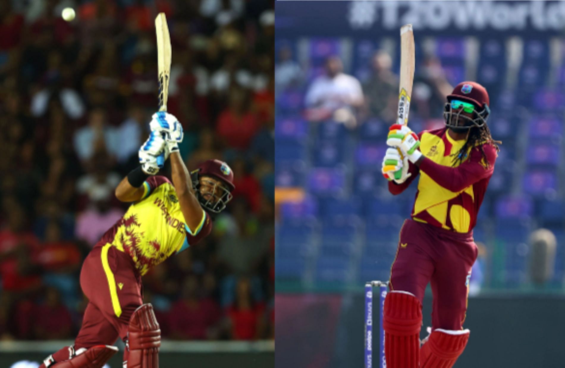 Pooran broke two of Gayle