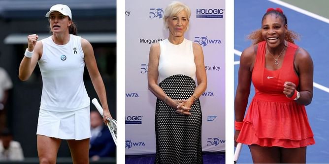 "At this pace, Iga Swiatek will surpass Serena Williams" - Fans agree with Chris Evert after she backs World No. 1 to surpass her French Open record