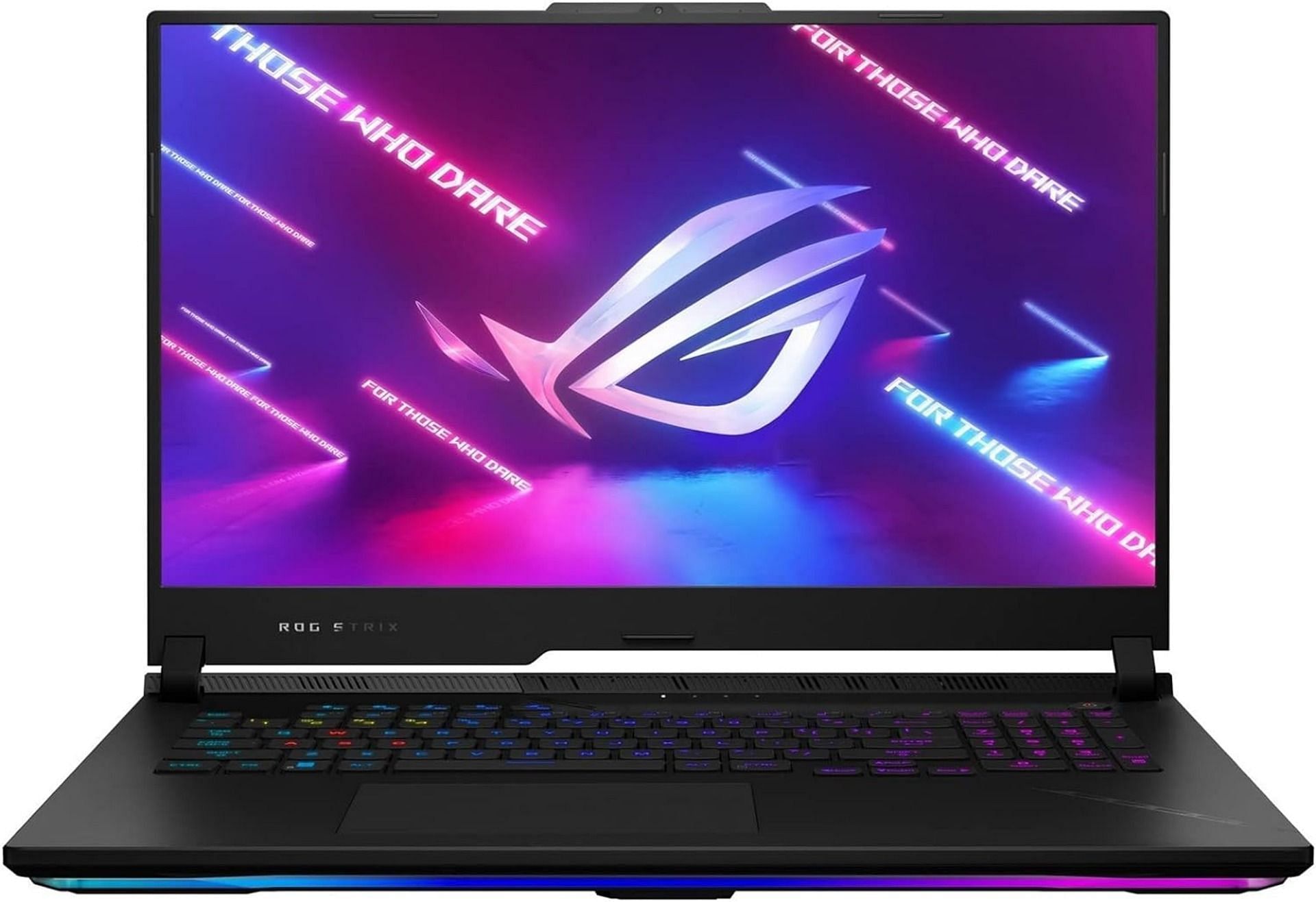 ASUS Rog Strix Scar 17 features the first AMD CPU with 3D-V cache technology in gaming laptops. (Image via Best Buy)