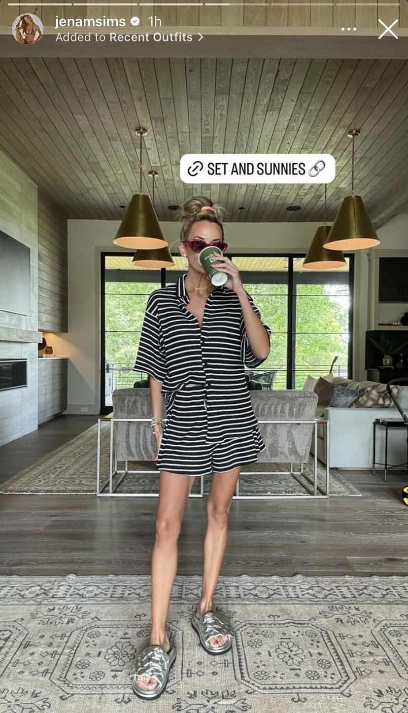 Jena Sims&#039; errand outfit (Image via Instagram @/jenamsims)