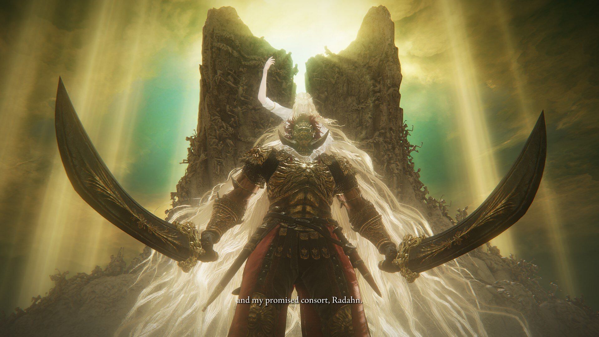 Promised Consort Radahn is easily the toughest boss fight in Elden Ring Shadow of the Erdtree (Image via FromSoftware)