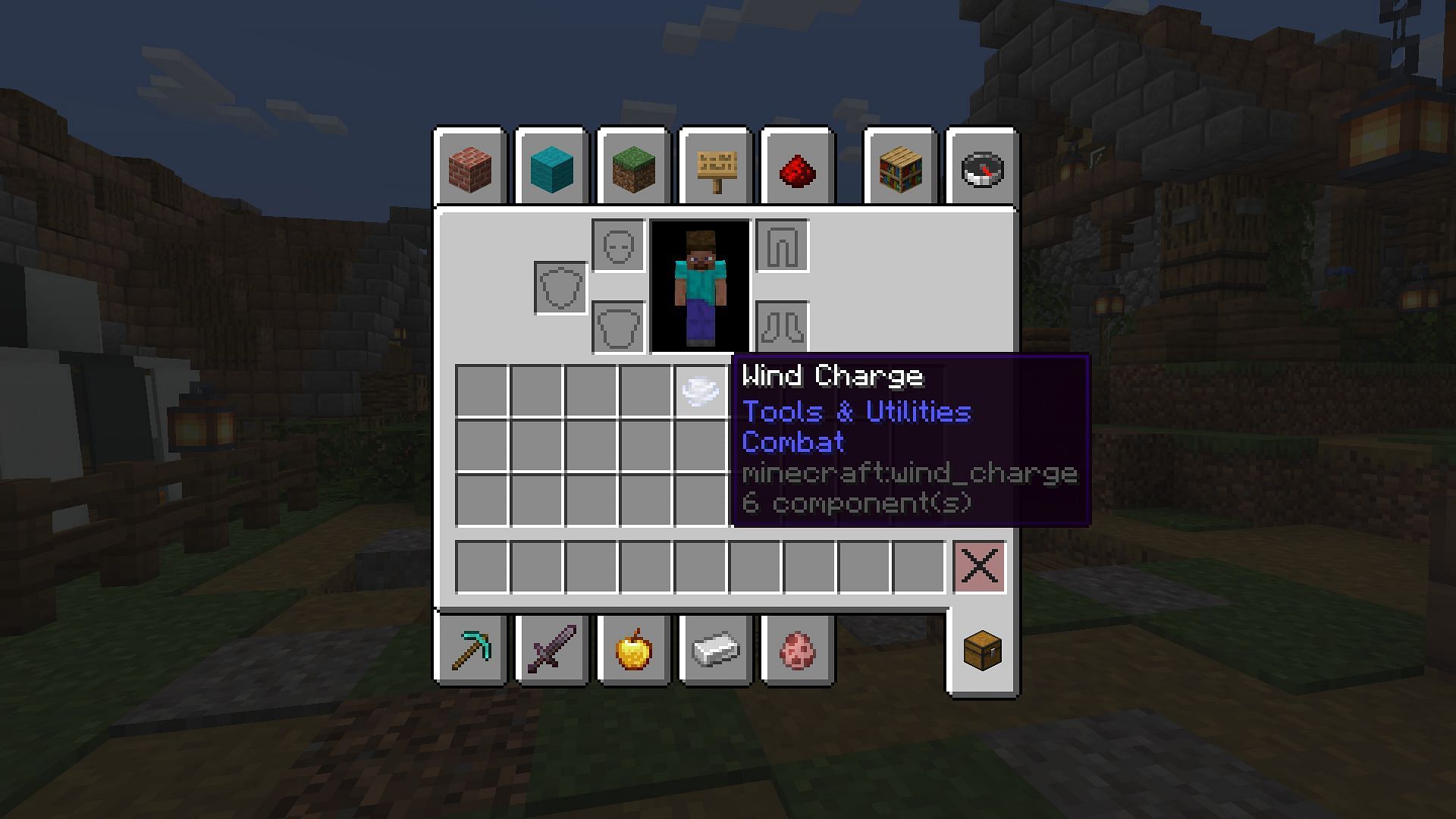 A wind charge (Image via Mojang)