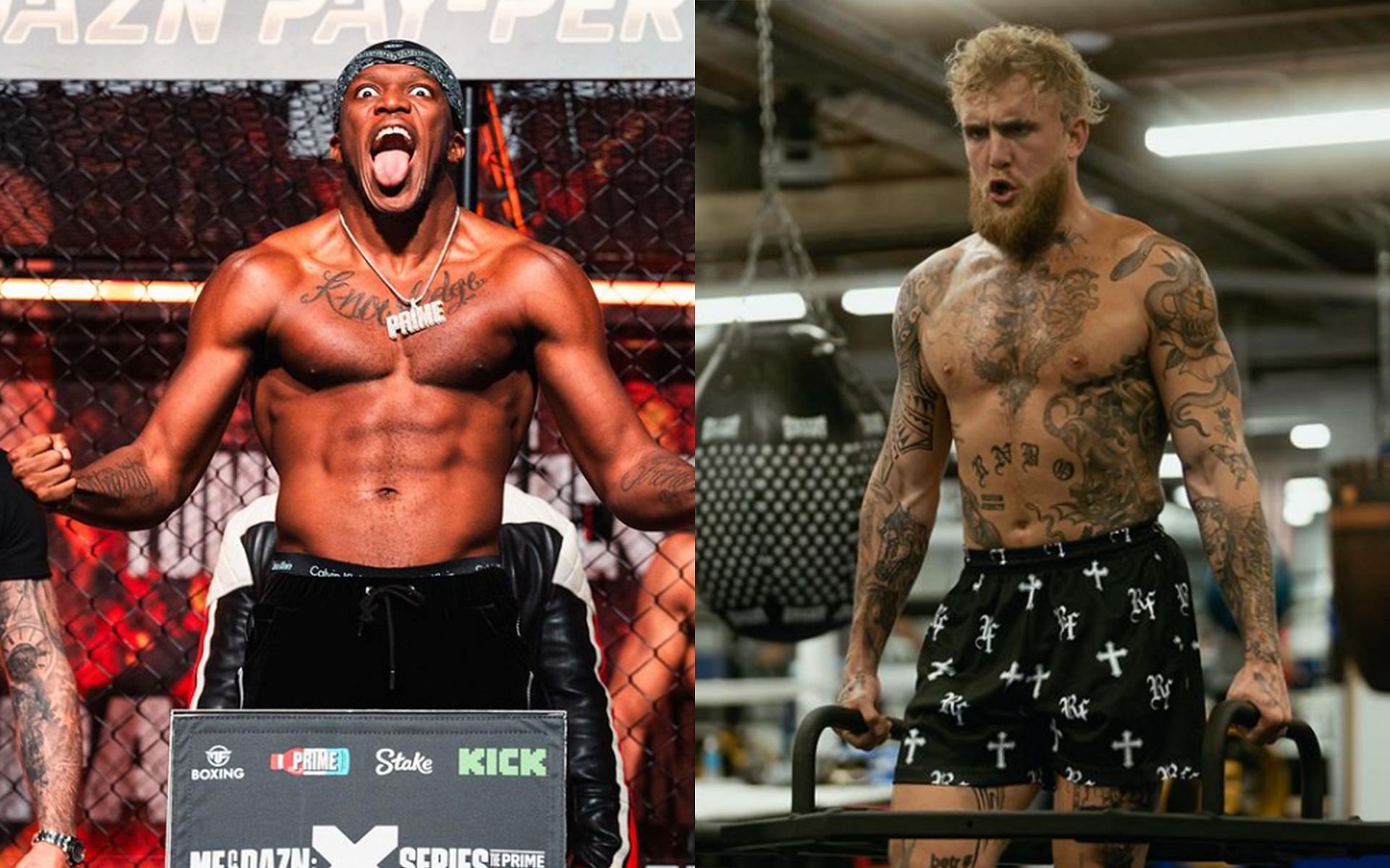 Jake Paul (right) claimed KSI (left) will fight a veteran boxer next [Images Courtesy: @jakepaul and @ksi Instagram]