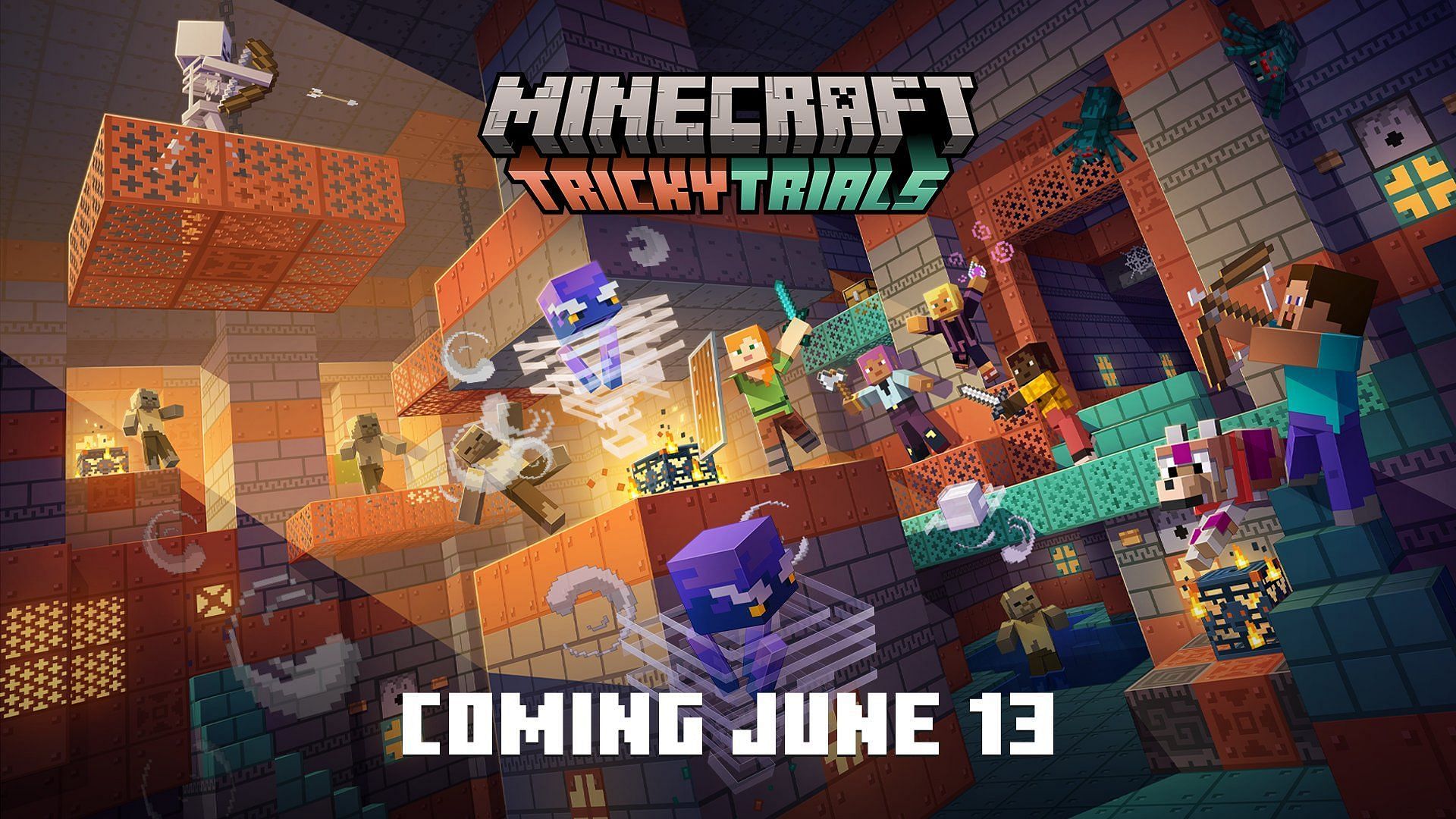 The new soundtracks will be coming to Minecraft with the Tricky Trials update (Image via Mojang Studios)