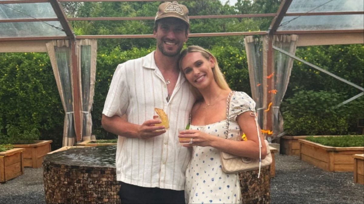 Roman Josi and Ellie Ottaway on vacation