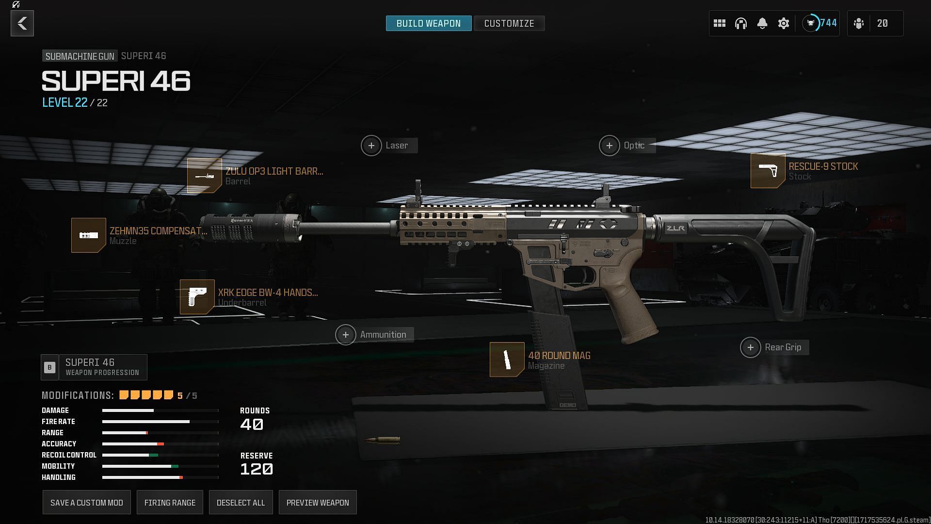 Superi 46 recommended loadout in Warzone (Image via Activision)