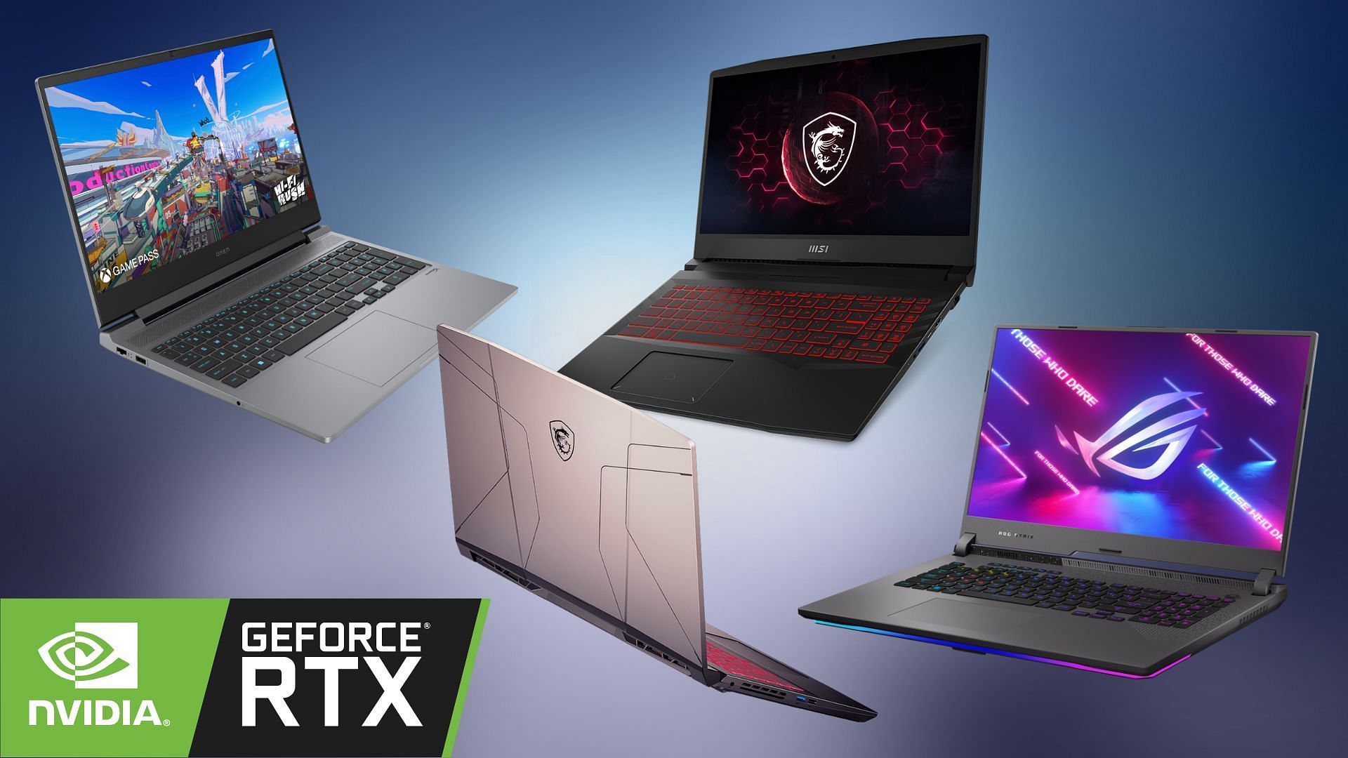 The best RTX 3050 gaming laptops in 2024 (Image via Asus, MSI, HP, Dell)