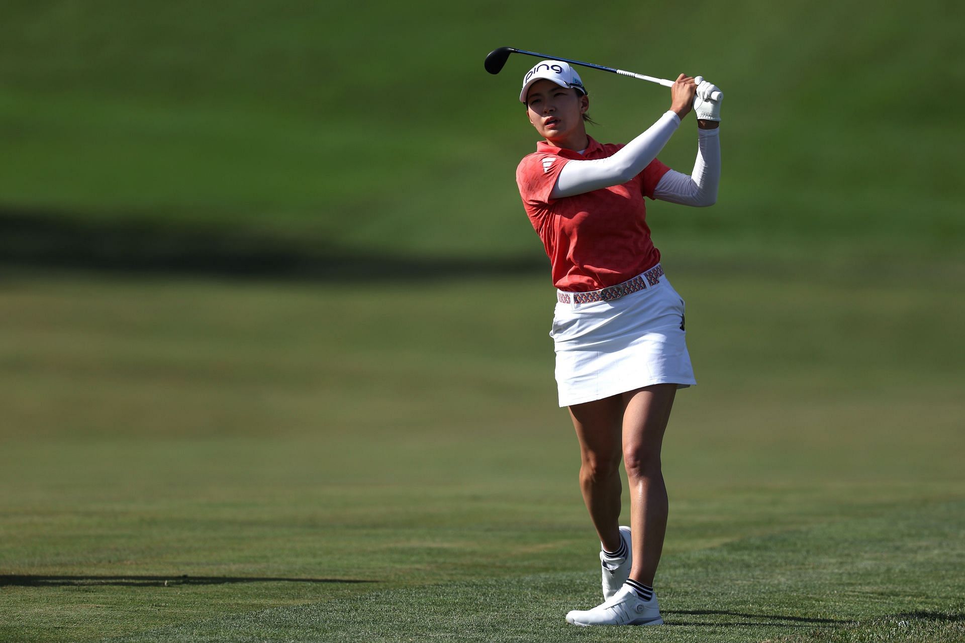 Hinako Shibuno in contention to win the 2024 US Women&#039;s Open