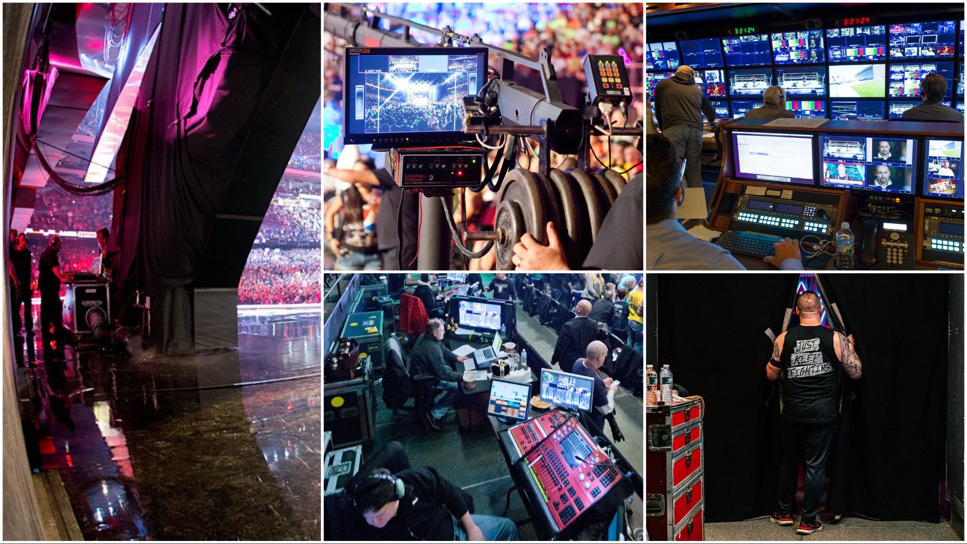 A look backstage at WWE production and agents