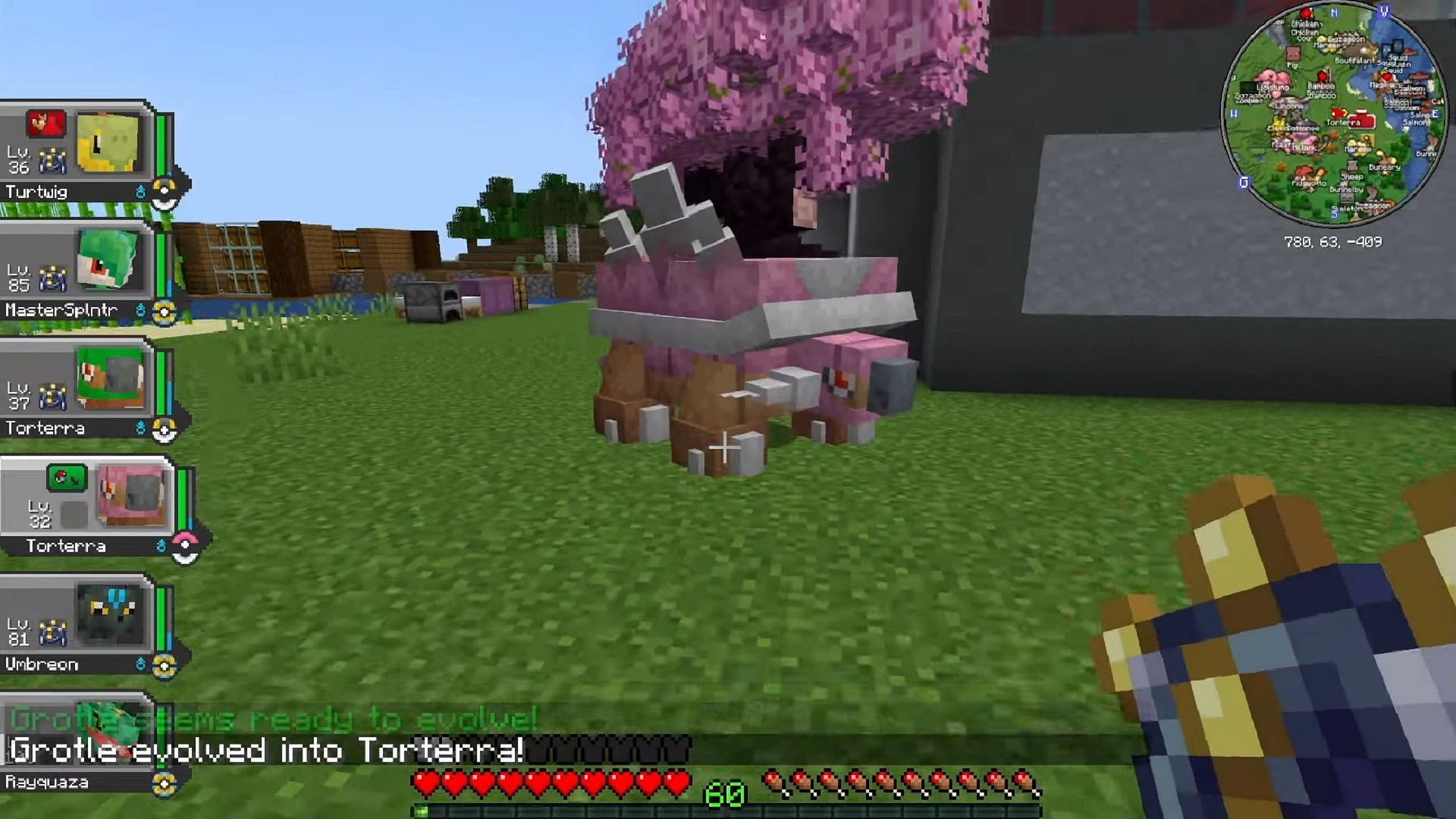 Some special forms exist in Cobblemon, a few of which are based on Minecraft (Image via Pocket Craft/YouTube)