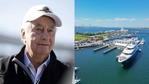 NASCAR team owner Roger Penske’s glamourous $120,000,000 yacht drops anchor at Newport, Rhode Island