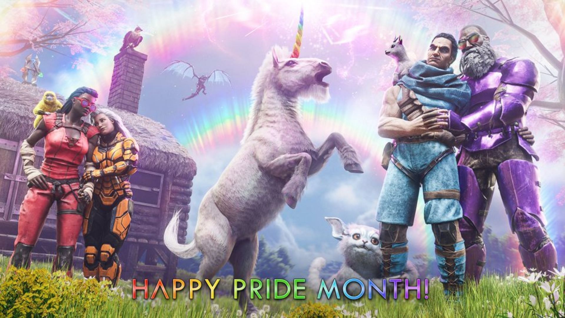 dino colors for Pride month in Ark Survival Ascended