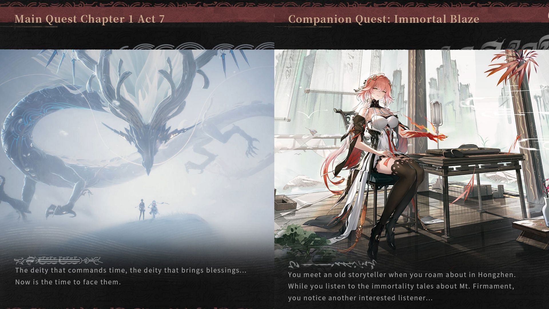 New Main Quest Act and Companion Story (Image via Kuro Games)