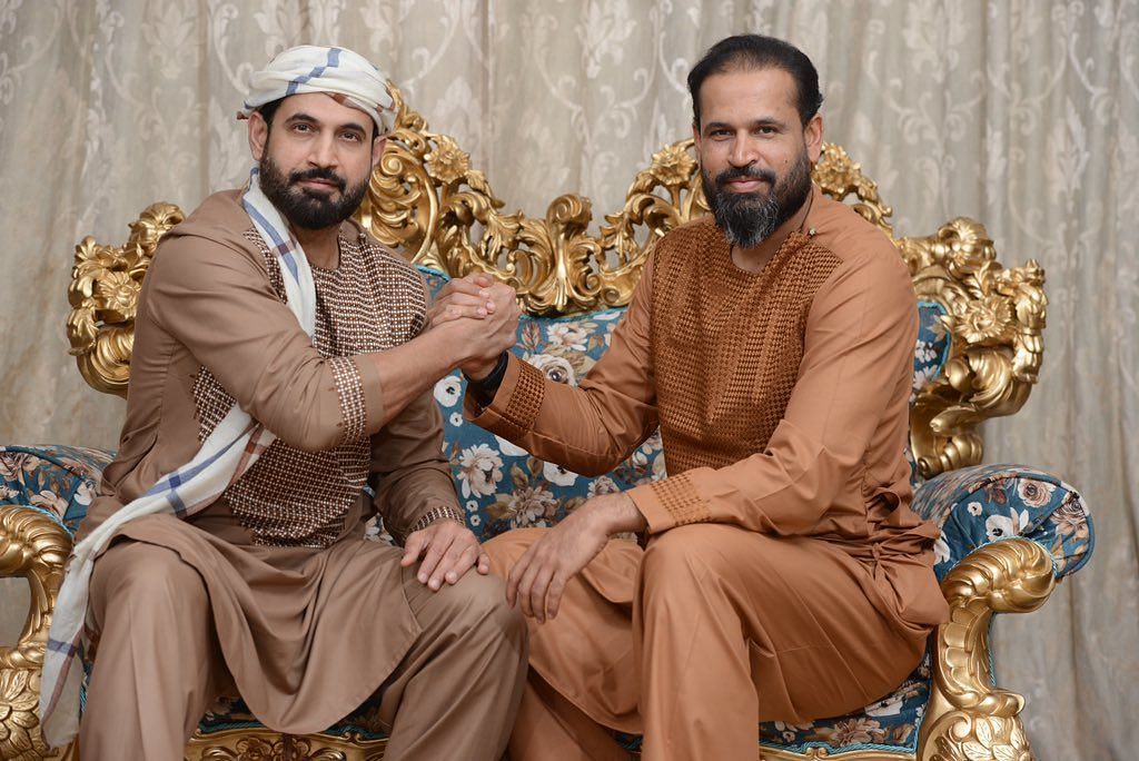 Irfan Pathan (L) and Yusuf Pathan.