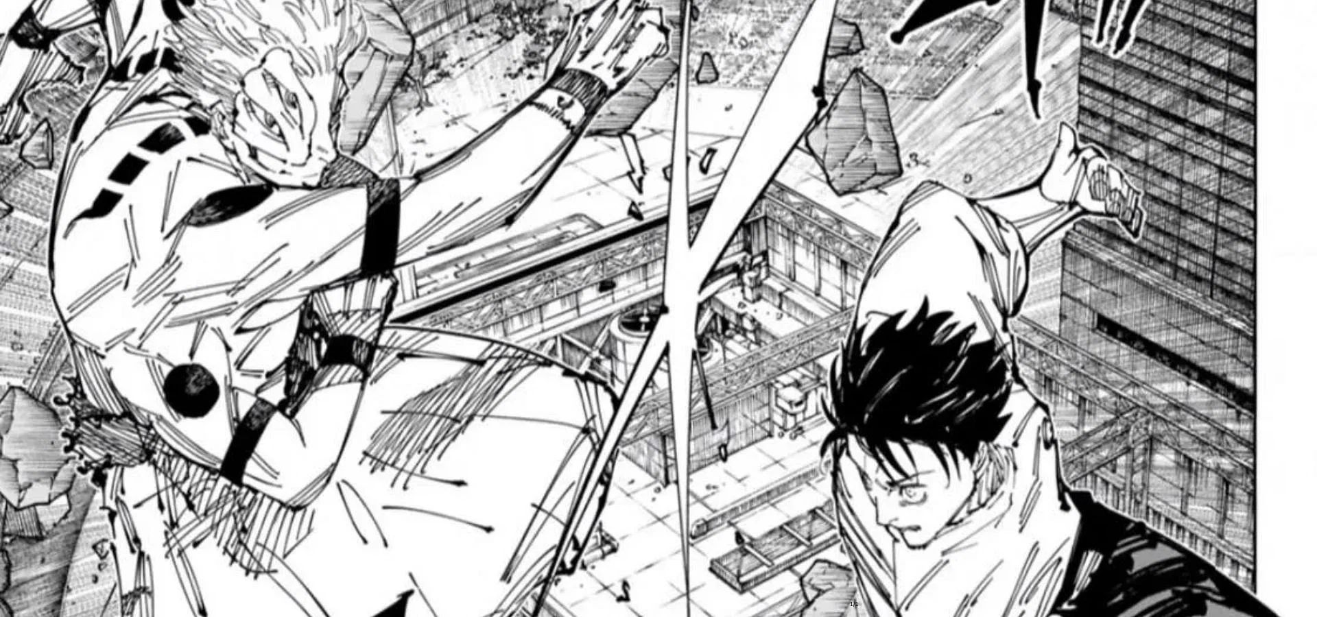 Yuta Okkotsu clashes with Sukuna (Image via Shueisha)