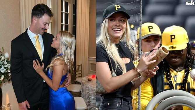 PHOTO: Olivia Dunne pairs black shorts with Pirates gear to cheer on boyfriend Paul Skenes' strikeout spree against Dodgers