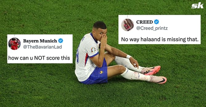 “Is that Lukaku?” "No way Haaland is missing that” - Fans in disbelief as Kylian Mbappe misses big chance to score vs Austria in Euro 2024