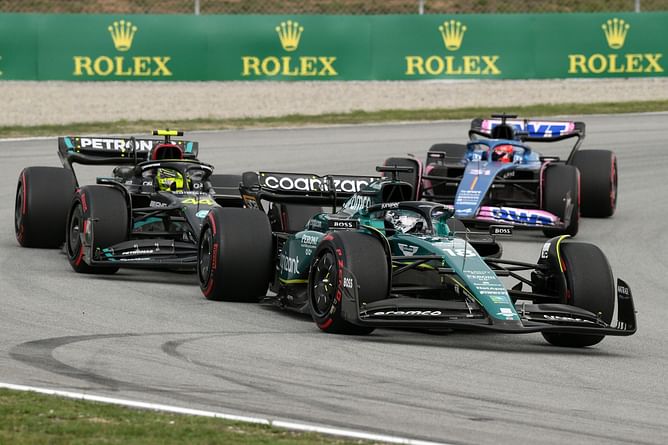 WATCH: Lance Stroll collides with Lewis Hamilton during the F1 Spanish Grand Prix FP3