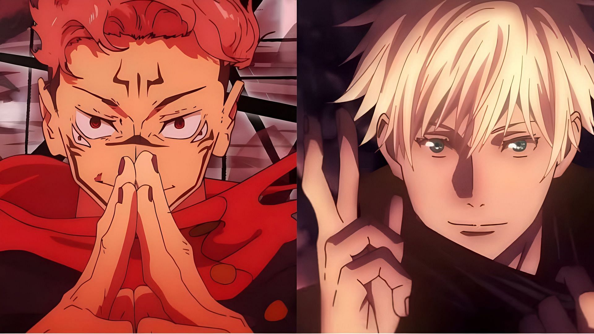 Sukuna (left) and Gojo (right) as seen in the anime (Image via MAPPA)